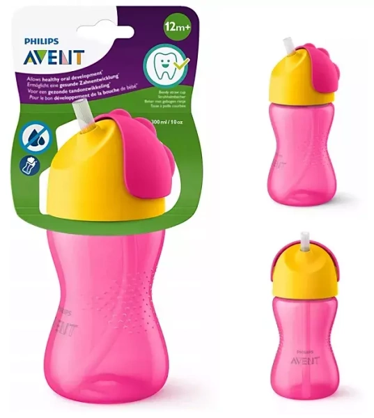 PHILIPS AVENT - kubek ze słomką 300 ml | 12 m+