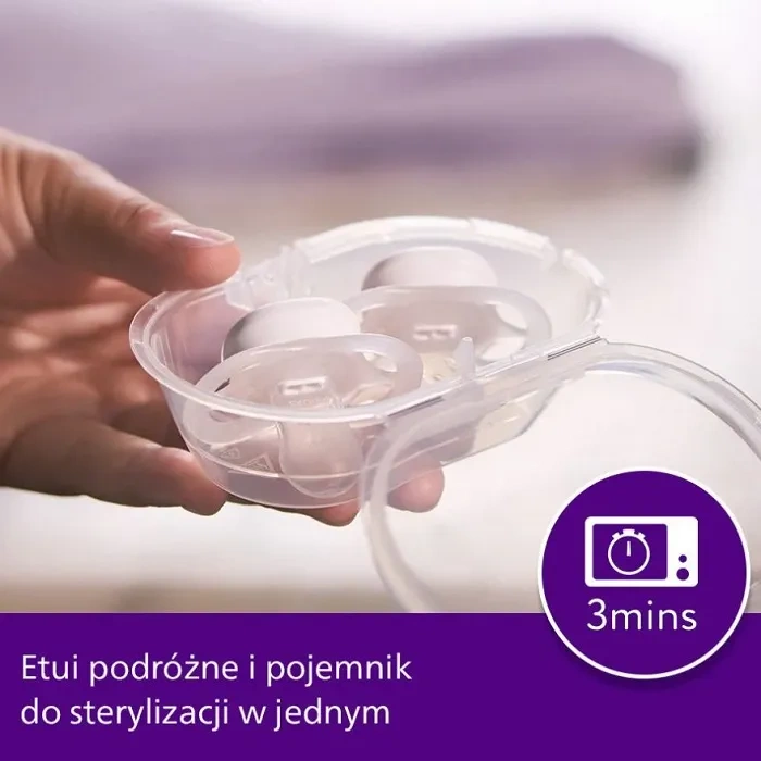 PHILIPS AVENT - antykolkowa butelka Natural Response 125 ml + smoczek ortodontyczny Ultra Start Nighttime 2 szt. | 0 m+