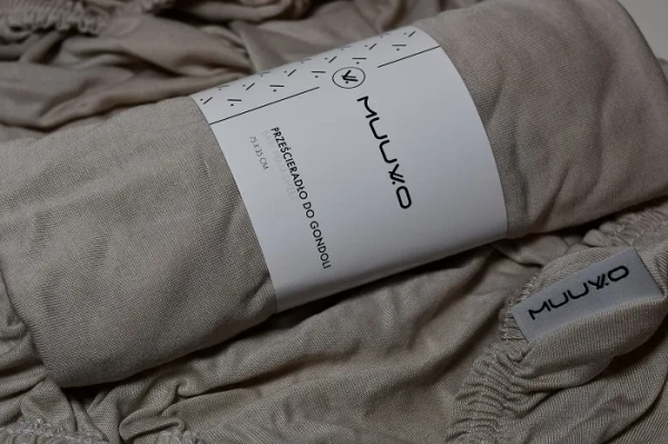 MUUVO - bambusowe prześcieradło do gondoli 75 x 35 cm | Beige