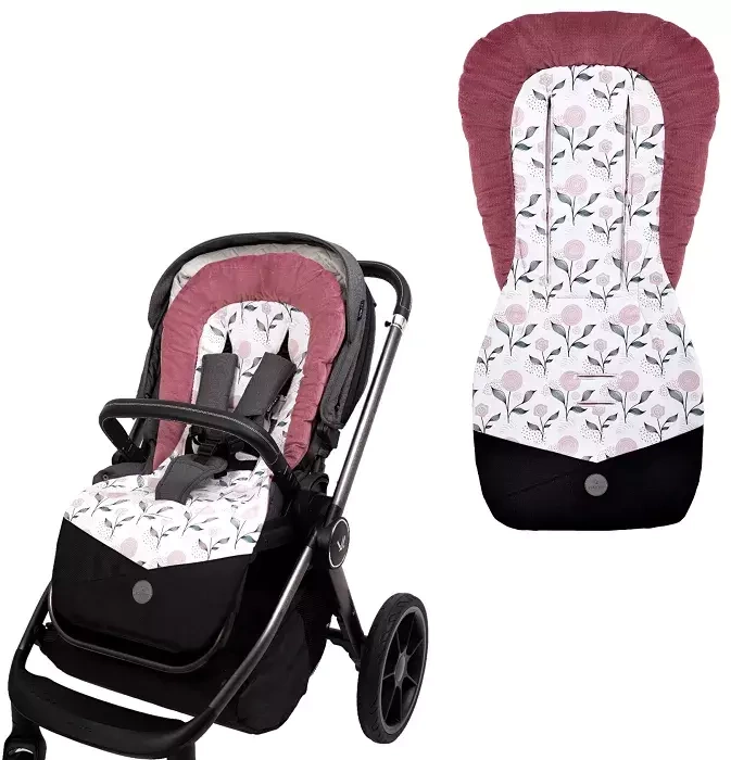 YOONCO - dwustronna wkładka do wózka | Flower