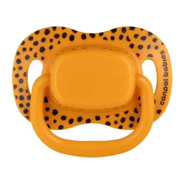 CANPOL BABIES - smoczek uspokajający 0-6m symetryczny BabiesBoo 2 szt. | pomarańczowe