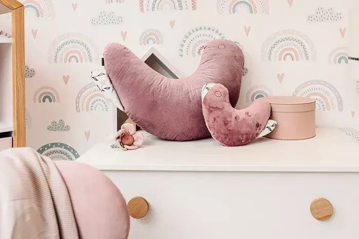 YOONCO - poduszka wielofunkcyjna duża Ptaszek | Flower Minky