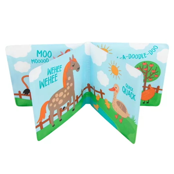 CANPOL BABIES - miękka książeczka edukacyjna z piszczkiem | KOLOROWA FARMA