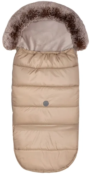 YOONCO - regulowany zimowy śpiworek do wózka z 5-punktowymi wycięciami na pasy | Taupe