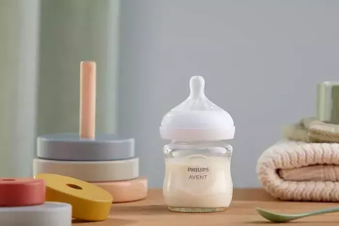 PHILIPS AVENT Natural Response - szklana butelka antykolkowa 120 ml | 0 m+