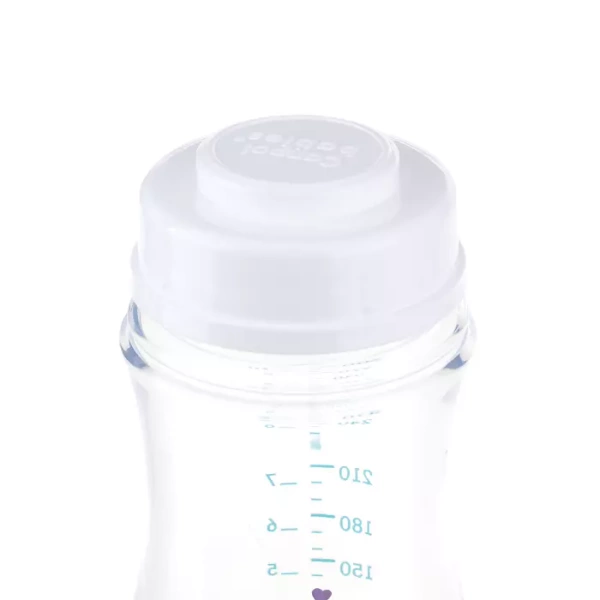 CANPOL BABIES - butelka szeroka antykolkowa 300 ml PP EasyStart | EXOTIC ANIMALS niebieska