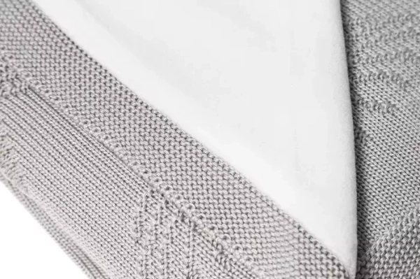 YOONCO Duo Dmuchawce - dwustronny kocyk bambusowy z minky 80x100 cm | Szaro-biały