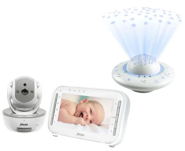 ALECTO DVM200MGS - niania elektroniczna z ruchomą kamerą i wyświetlaczem + projektor nocnego nieba GRATIS!