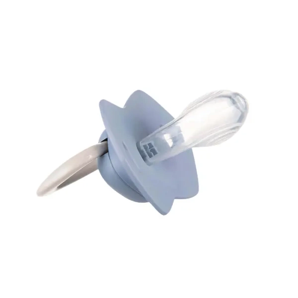 CANPOL BABIES - smoczek silikonowy Light touch 0-6m symetryczny | PURE COLOR Niebieski 2 szt.