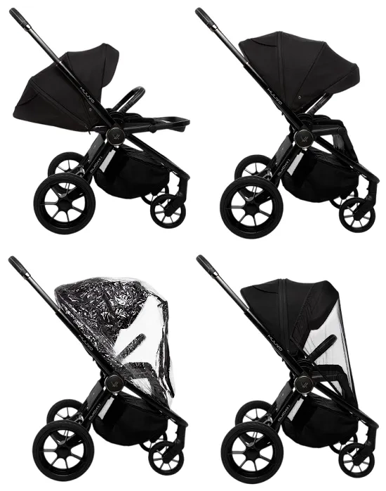 MUUVO Quick SE 2 - wózek wielofunkcyjny, zestaw 2w1 z gondolą Quick 3.0 | Paradise Gold + Steel Grey (+ ADAPTERY)