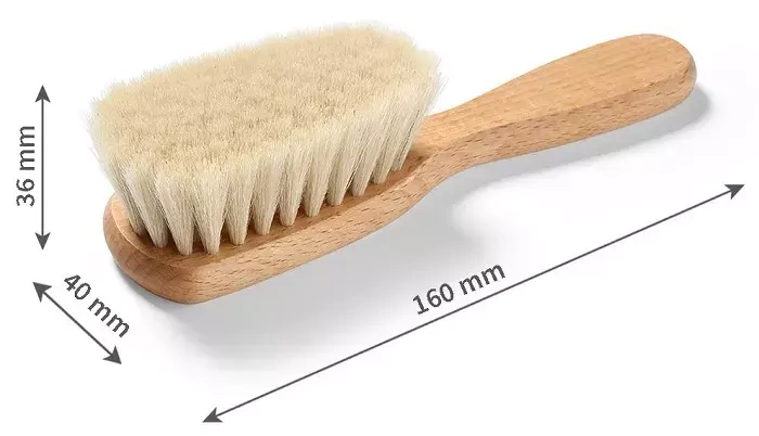 BABYONO - szczotka z naturalnego włosia | miękka