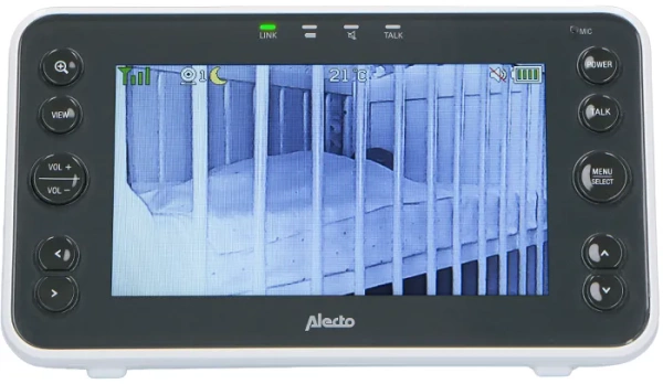 ALECTO DVM200XL - niania elektroniczna z ruchomą kamerą i wyświetlaczem XL + projektor nocnego nieba GRATIS!