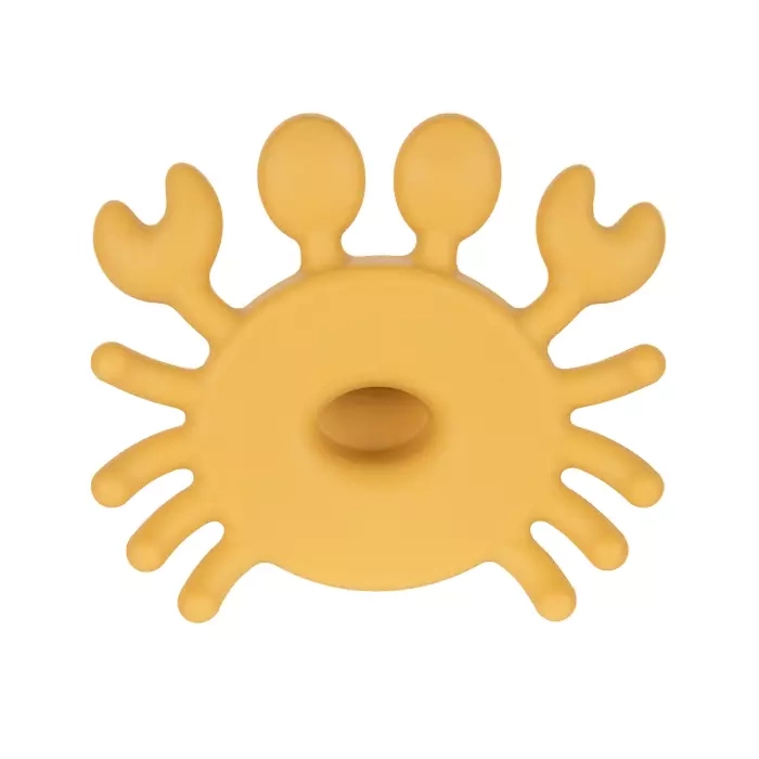 CANPOL BABIES - gryzak drewniano- silikonowy dla niemowląt | KRAB