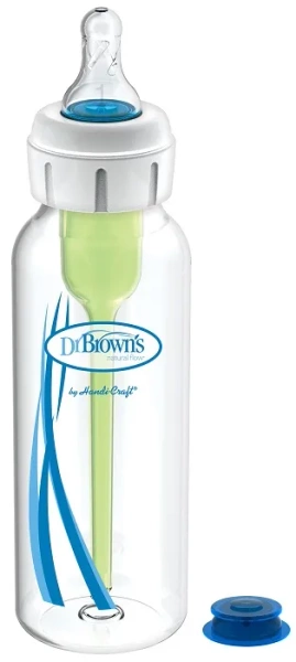 DR BROWN'S Options+ - antykolkowa, wąska butelka standard 250 ml, rozszczep wargi/podniebienia | 0 m+