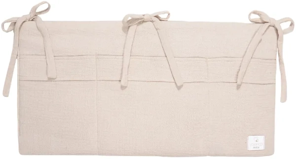YOONCO - muślinowy organizer na łóżeczko | Beż