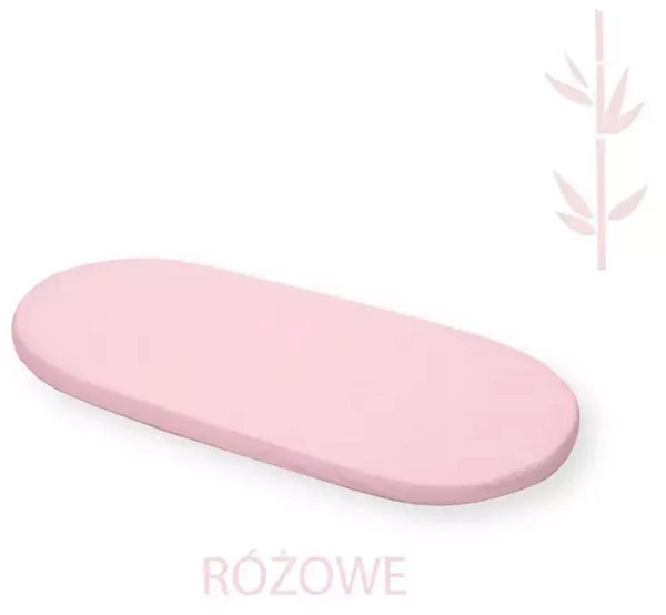 YOONCO - bambusowe prześcieradło do wózka 75 x 35 cm | Różowe