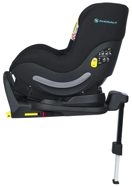 AVIONAUT Aerofix Smart - fotelik samochodowy 0-18,5 kg + obrotowa baza IQ Orbit | Black