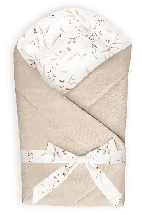 YOONCO - rożek niemowlęcy z kokardą 75x75 cm | Meadow