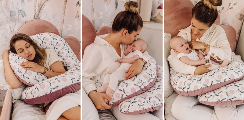 YOONCO - poduszka wielofunkcyjna ciążowa XL | Flower