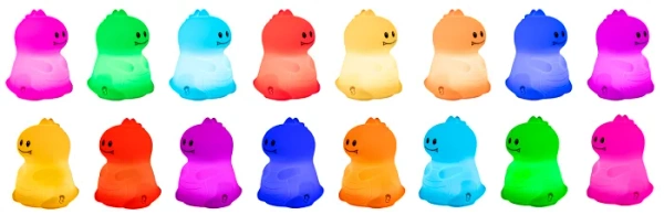 MESMED Świetlaczki - lampka silikonowa z pilotem | Dinozaur Dinuś