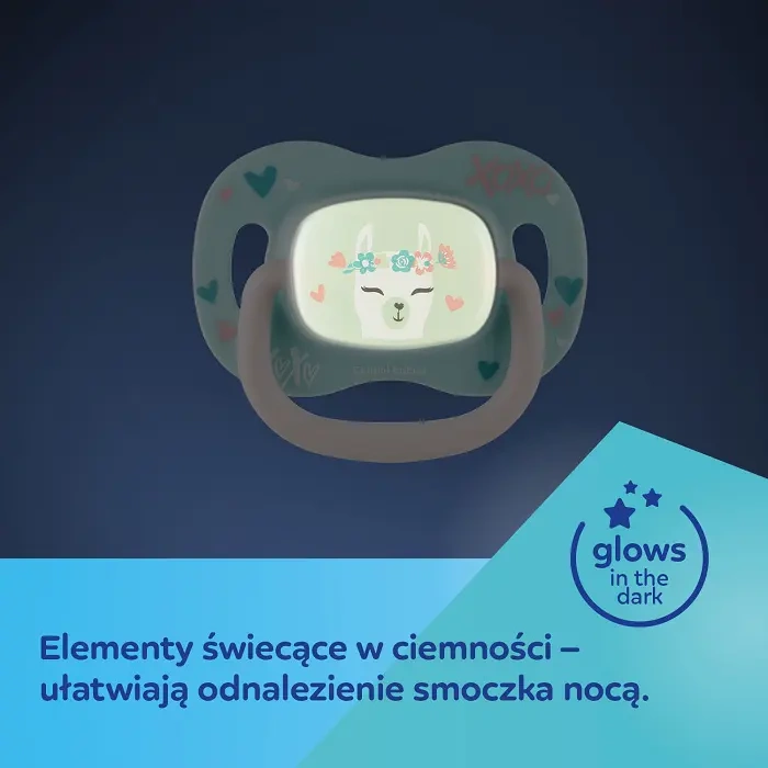 CANPOL BABIES - smoczek uspokajający silikonowy 18m+ symetryczny EXOTIC | panda