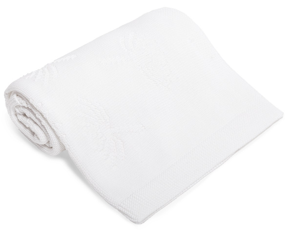 YOONCO Dmuchawce - kocyk bambusowy 80x100 cm | Biały