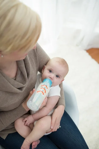 DR BROWN'S Options+ - antykolkowa, wąska butelka standard 250 ml ze smoczkiem i ustnikiem 6 m+ | Niebieska