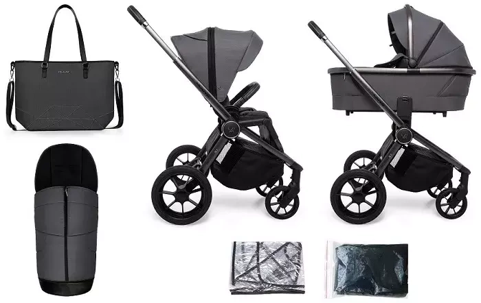 MUUVO Quick SE 2 - wózek wielofunkcyjny, zestaw 2w1 | Diamond Graphite