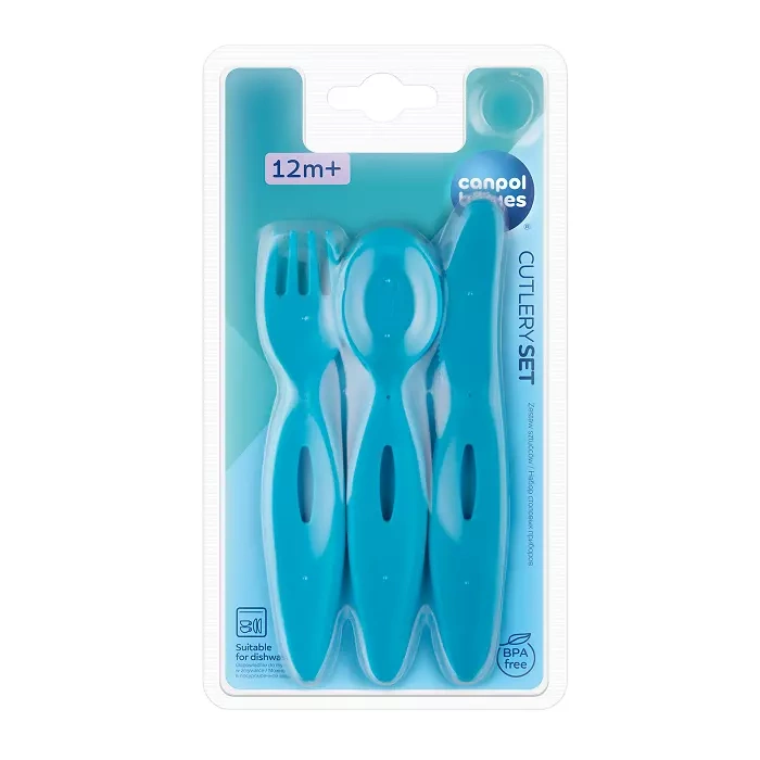 CANPOL BABIES - sztućce dla dzieci zestaw 12m+