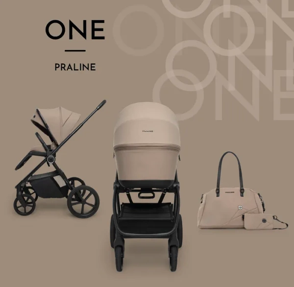 MUUVO One - wózek wielofunkcyjny, zestaw 2w1 | Praline