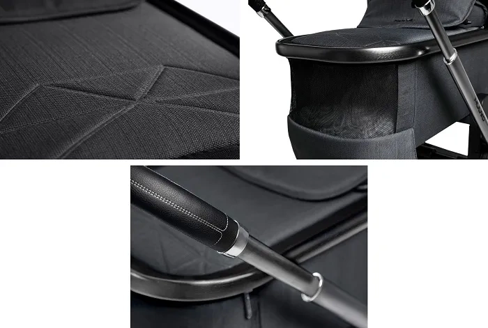 MUUVO Quick SE 2 - wózek wielofunkcyjny, zestaw 2w1 z gondolą Quick SE | Diamond Graphite