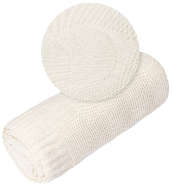 YOONCO Ptaszek - kocyk bambusowy 80x100 cm | Kremowy