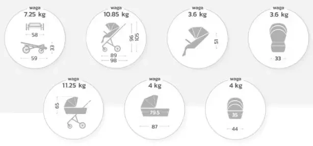 MUUVO Quick SE 2 - wózek wielofunkcyjny, zestaw 2w1 | Diamond Graphite (+ ADAPTERY)