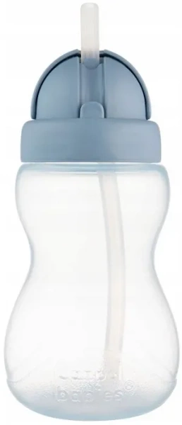 CANPOL BABIES - bidon ze składaną rurką silikonową 270 ml | Niebieski