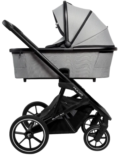 MUUVO Slick 2.0 - wózek wielofunkcyjny, zestaw 2w1 | Light Grey (+ ADAPTERY)
