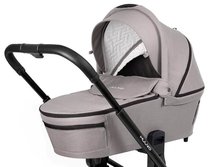 MUUVO Quick SE 2 - wózek wielofunkcyjny, zestaw 2w1 z gondolą Quick 3.0 | Paradise Gold + Steel Grey (+ ADAPTERY)