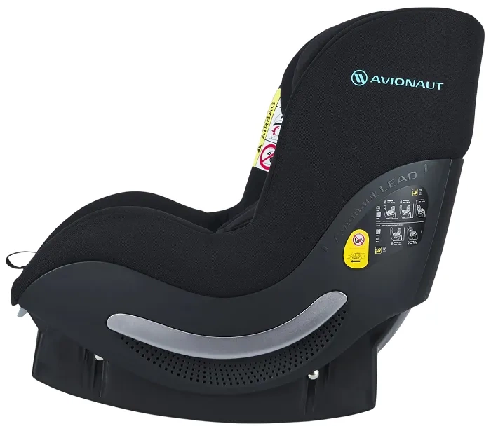AVIONAUT Aerofix Smart - fotelik samochodowy 0-18,5 kg + obrotowa baza IQ Orbit | Black