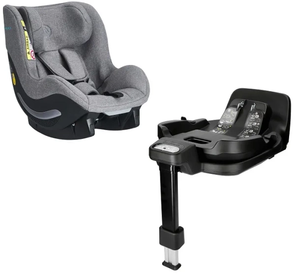 AVIONAUT Aerofix RWF Smart - fotelik samochodowy 0-18,5 kg + obrotowa baza IQ Orbit | Grey