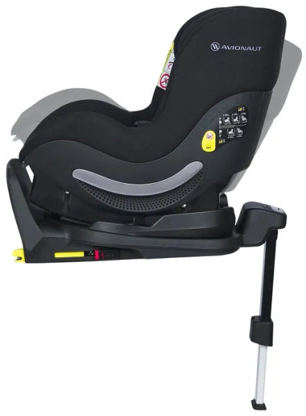 AVIONAUT Aerofix Airflow - fotelik samochodowy 0-18,5 kg + obrotowa baza IQ Orbit | Black