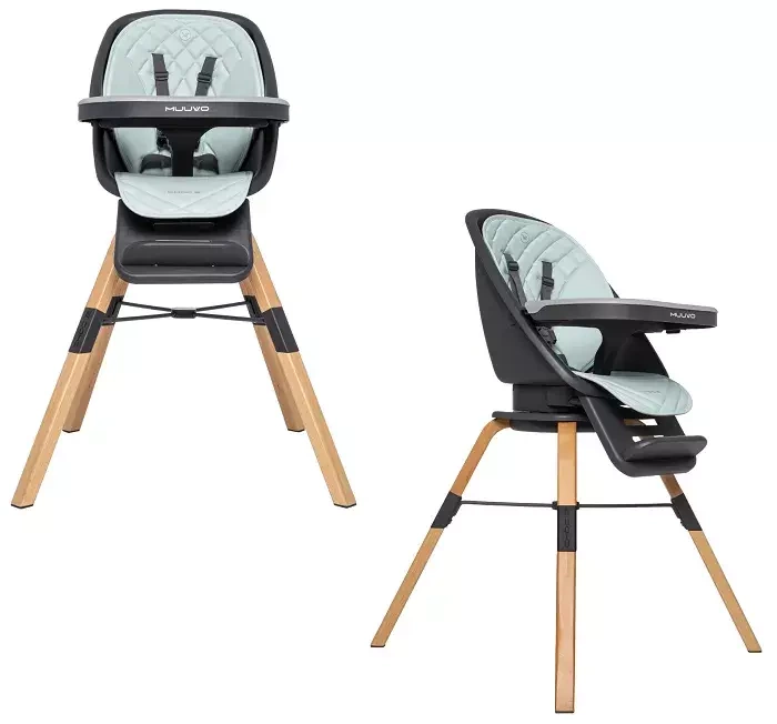 MUUVO Choc 2 - krzesełko do karmienia 3w1 | Mint