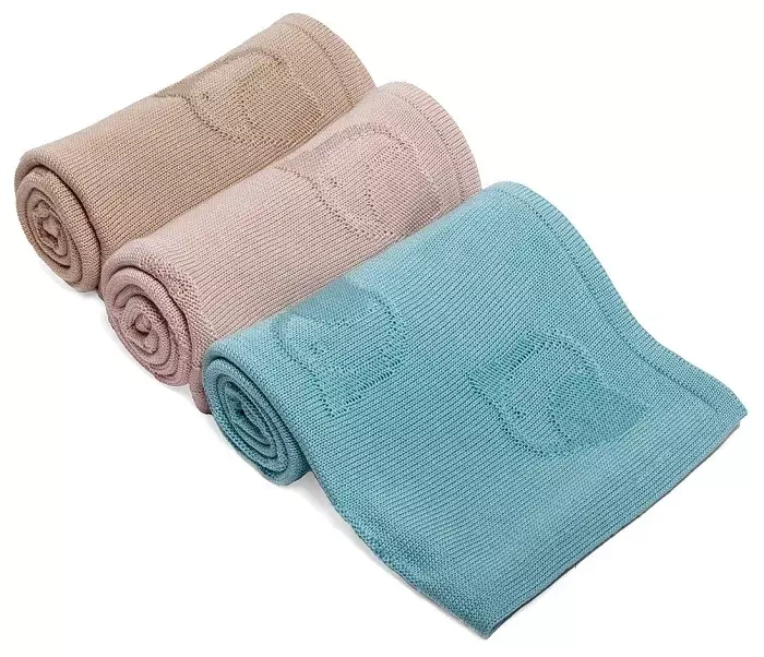 YOONCO Ptaszki - kocyk bambusowy 90x90 cm | Różowy Ciemny