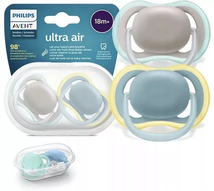 PHILIPS AVENT Ultra Air - smoczek ortodontyczny 2 szt. | 18 m+