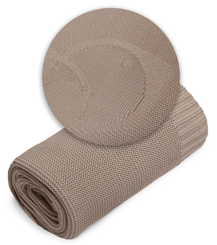 YOONCO Ptaszek - kocyk bambusowy 80x100 cm | Beżowy