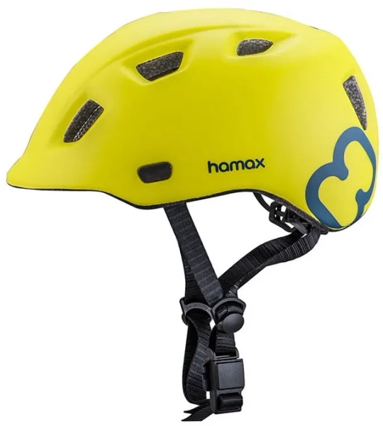 HAMAX Thundercap - rowerowy kask dziecięcy, obwód głowy 47-52 cm | Yellow/black