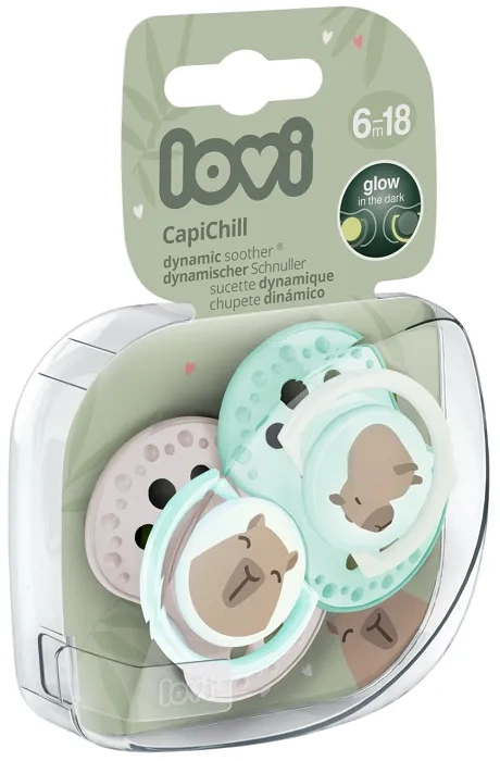 LOVI CapiChill - 2 x smoczek silikonowy dynamiczny 6-18 m