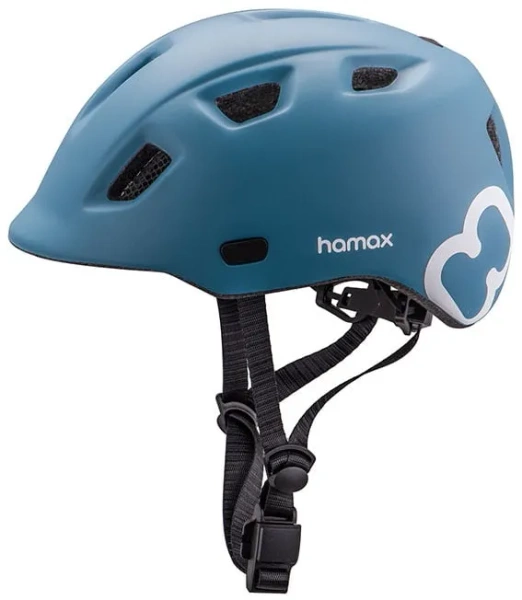 HAMAX Thundercap - rowerowy kask dziecięcy, obwód głowy 47-52 cm | Petrol blue/black