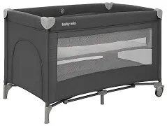 BABY MIX Lift - łóżeczko turystyczne 2-poziomowe | Szare