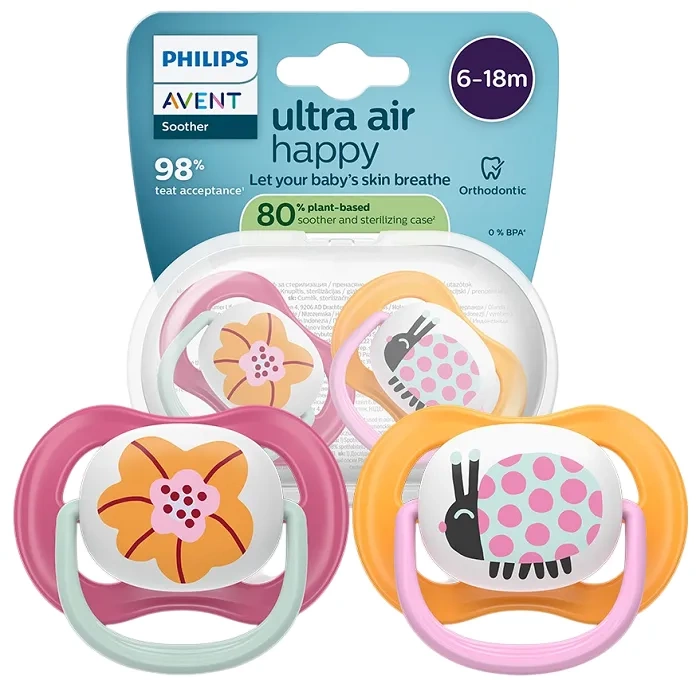2 x smoczek ortodontyczny avent ultra air