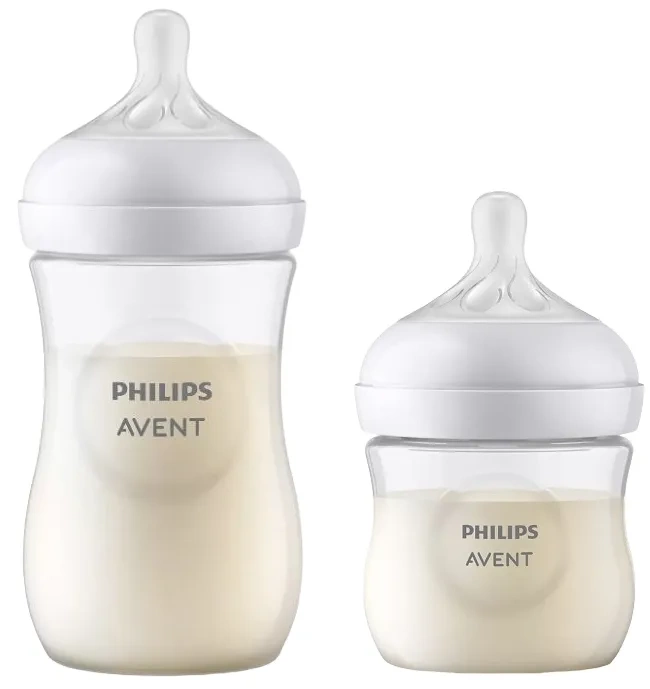 PHILIPS AVENT Natural Response - 2 x responsywna butelka antykolkowa: 125 ml + 260 ml