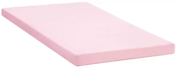 YOONCO - bawełniane prześcieradło do łóżeczka 120 x 60 cm | Różowe